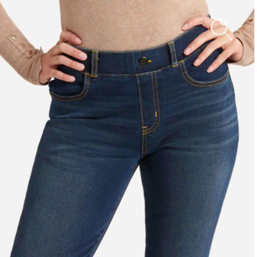 Betabrand Yoga Denim (Rinsed Gray) - Medium Petite